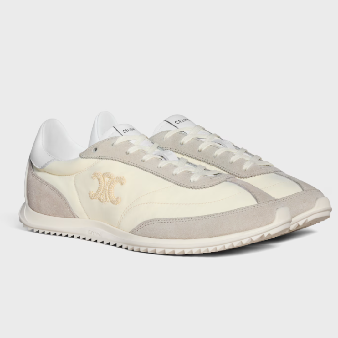CELINE Racer Low-Top Sneakers Vanilla